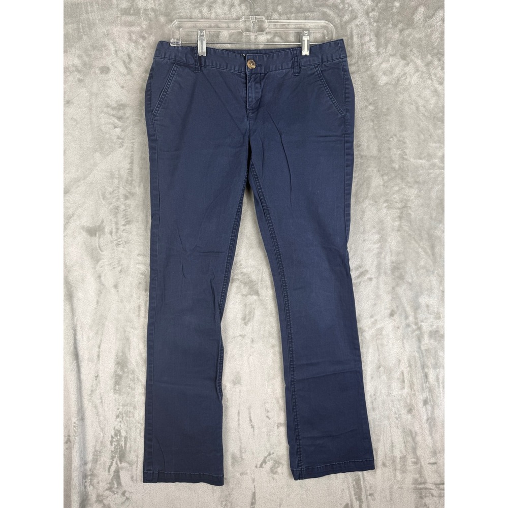 Mossimo Supply Co‎ Slim Bootcut Pants Navy Blue Sz 9 Cotton Spandex Blend Casual